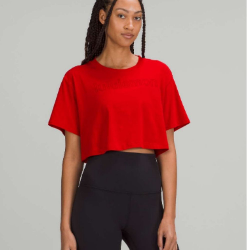 Lululemon All Yours Cropped Graphic T-Shirt